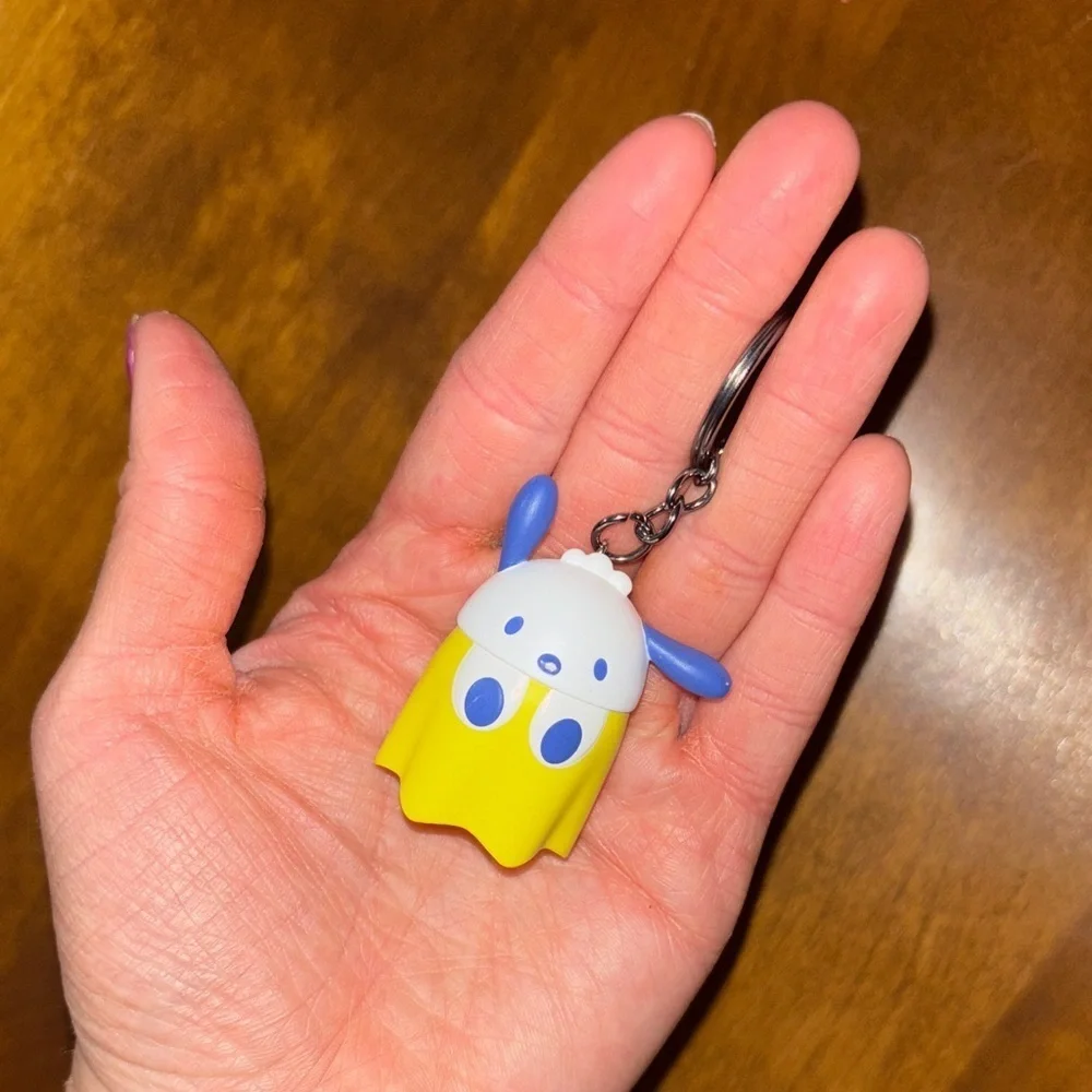 Pac-Man x Sanrio Pochacco Ghost Keychain Purse Charm